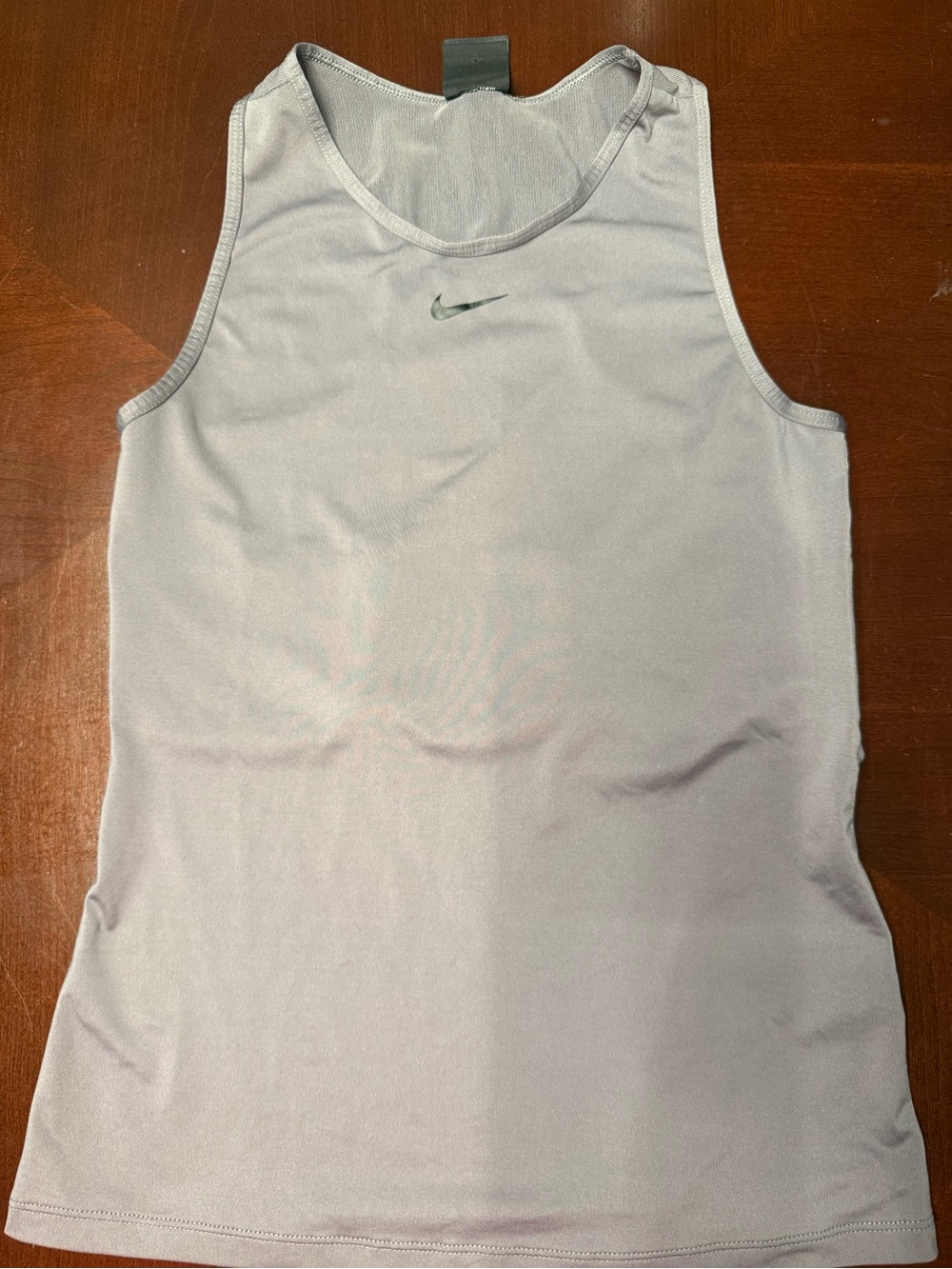 Nike Dri-FIT Sleeveless Tank Top in Light Gray XS
